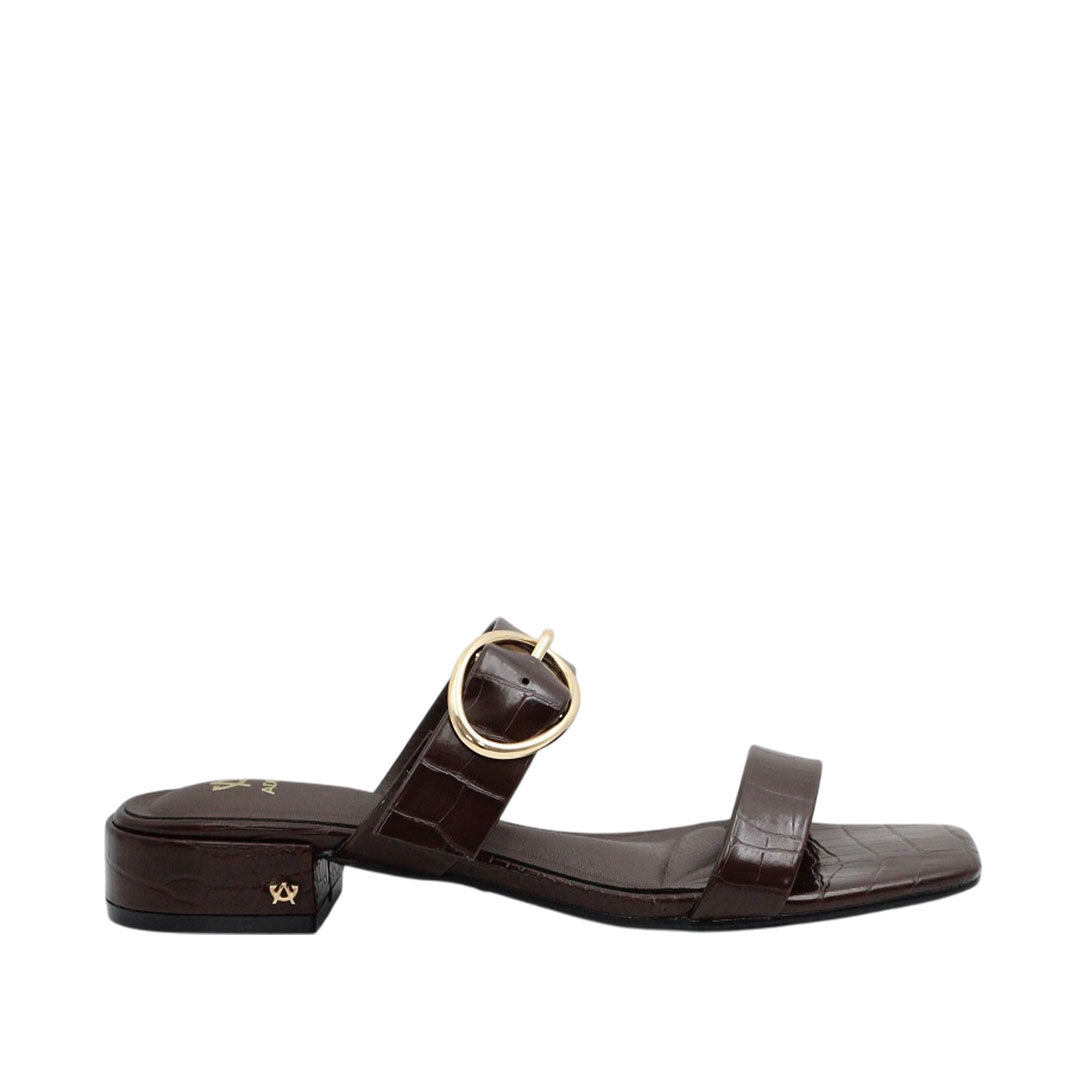 Sandalias de tacón Romina para mujer color café