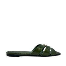 Sandalias flats Dari para mujer color olivo