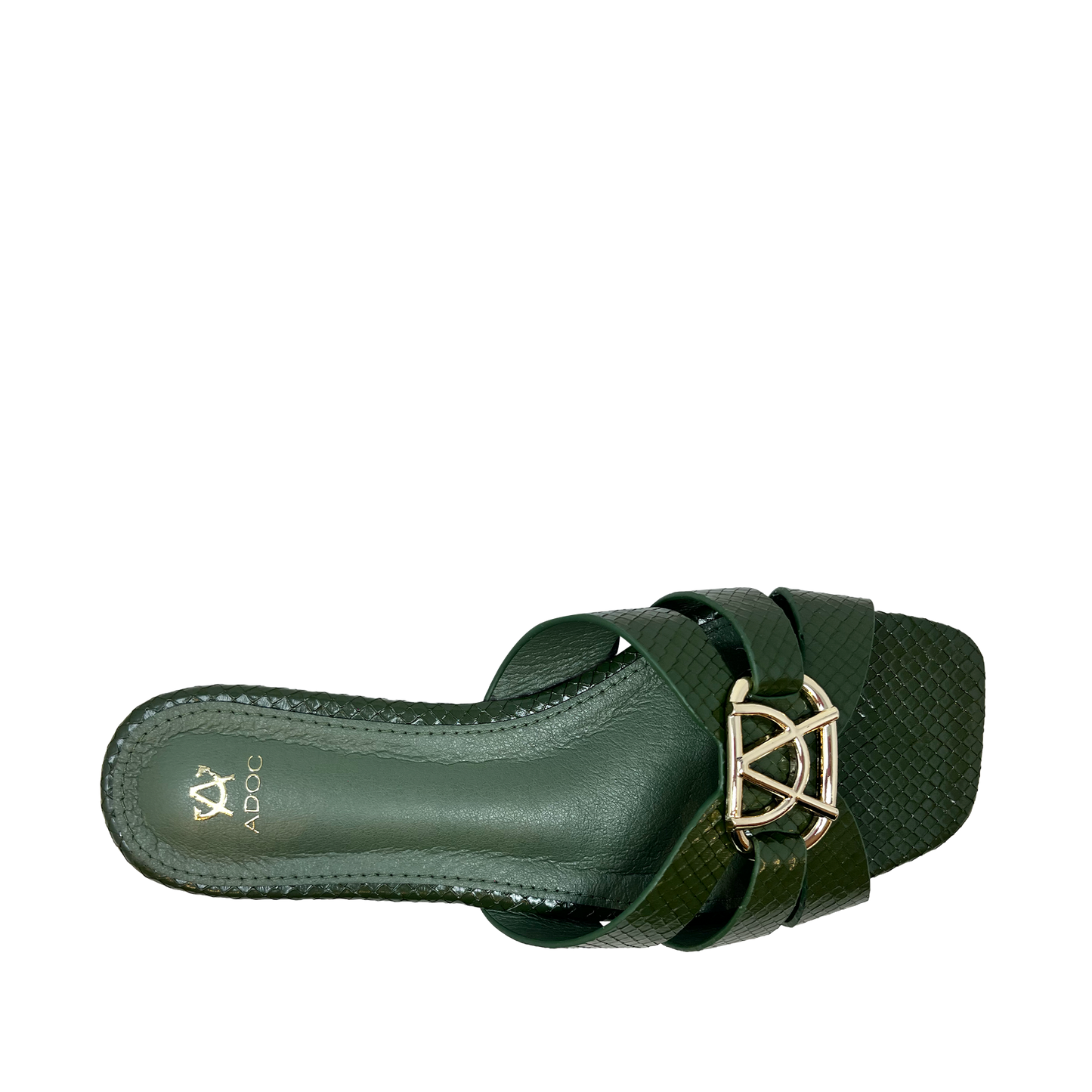 Sandalias flats Dari para mujer color olivo