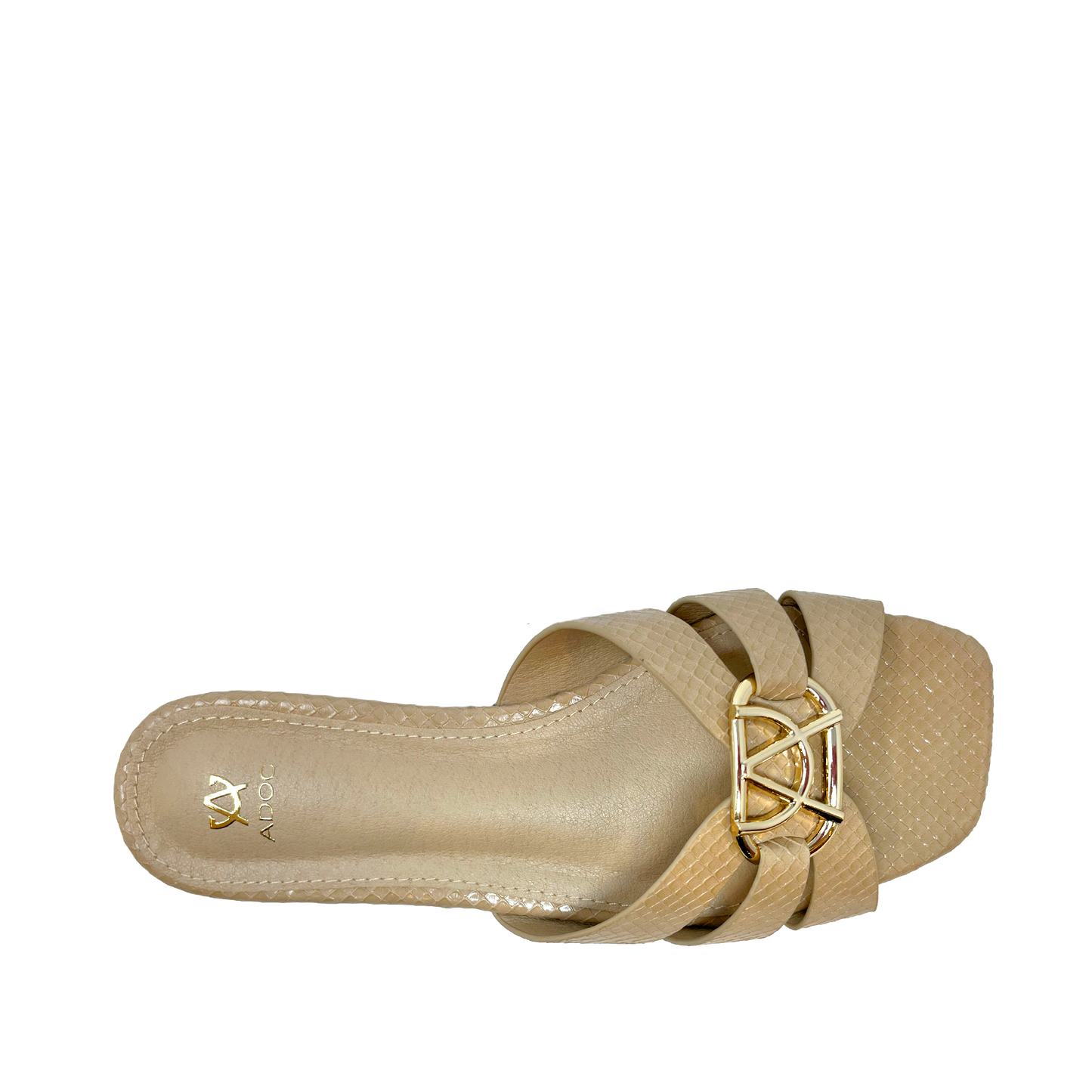 Sandalias flats Dari para mujer color nude