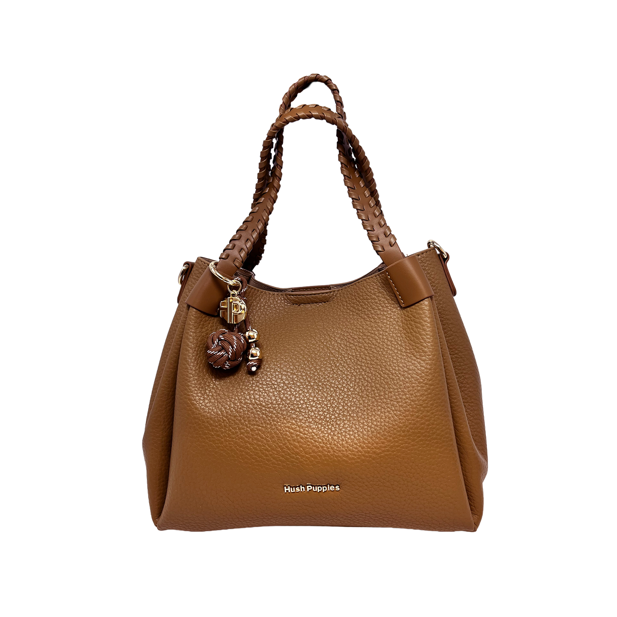 Cartera satchel Octavia para mujer color tan