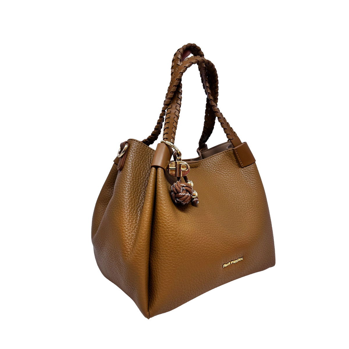 Cartera satchel Octavia para mujer color tan