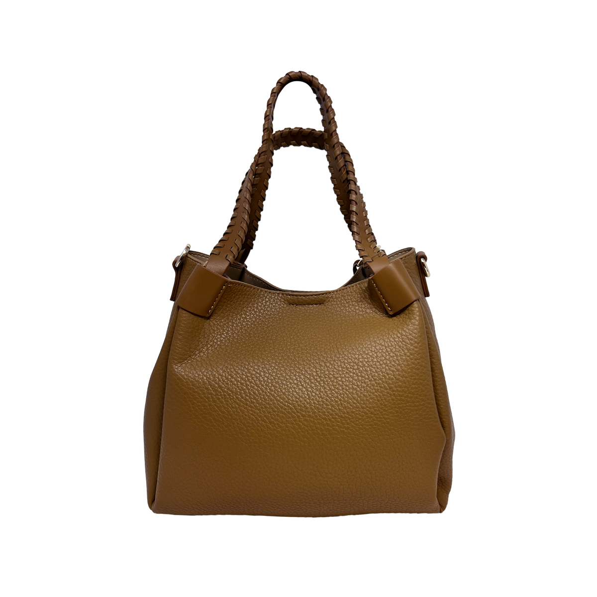 Cartera satchel Octavia para mujer color tan