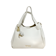 Cartera satchel Octavia para mujer color hueso