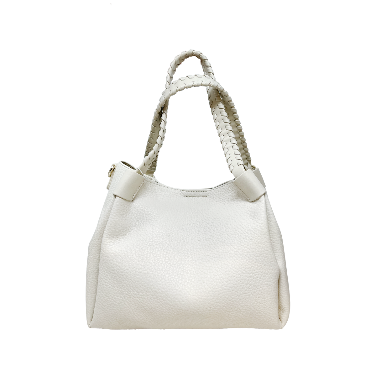 Cartera satchel Octavia para mujer color hueso