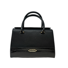 Cartera satchel Odette para mujer color negro