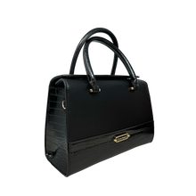 Cartera satchel Odette para mujer color negro