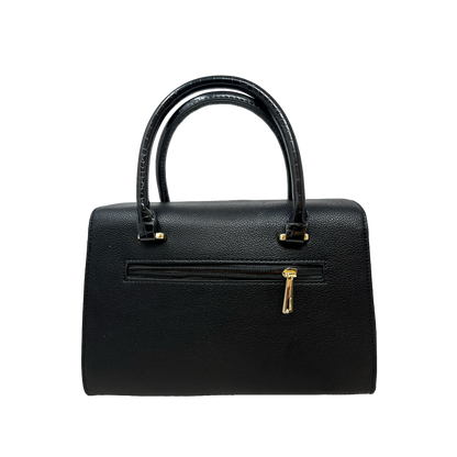 Cartera satchel Odette para mujer color negro