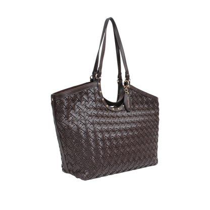 Cartera tote Norah para mujer color café