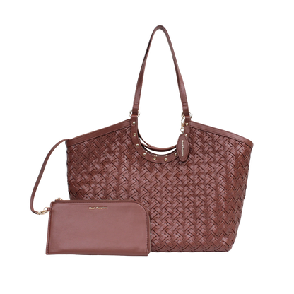 Cartera tote Norah para mujer color tan