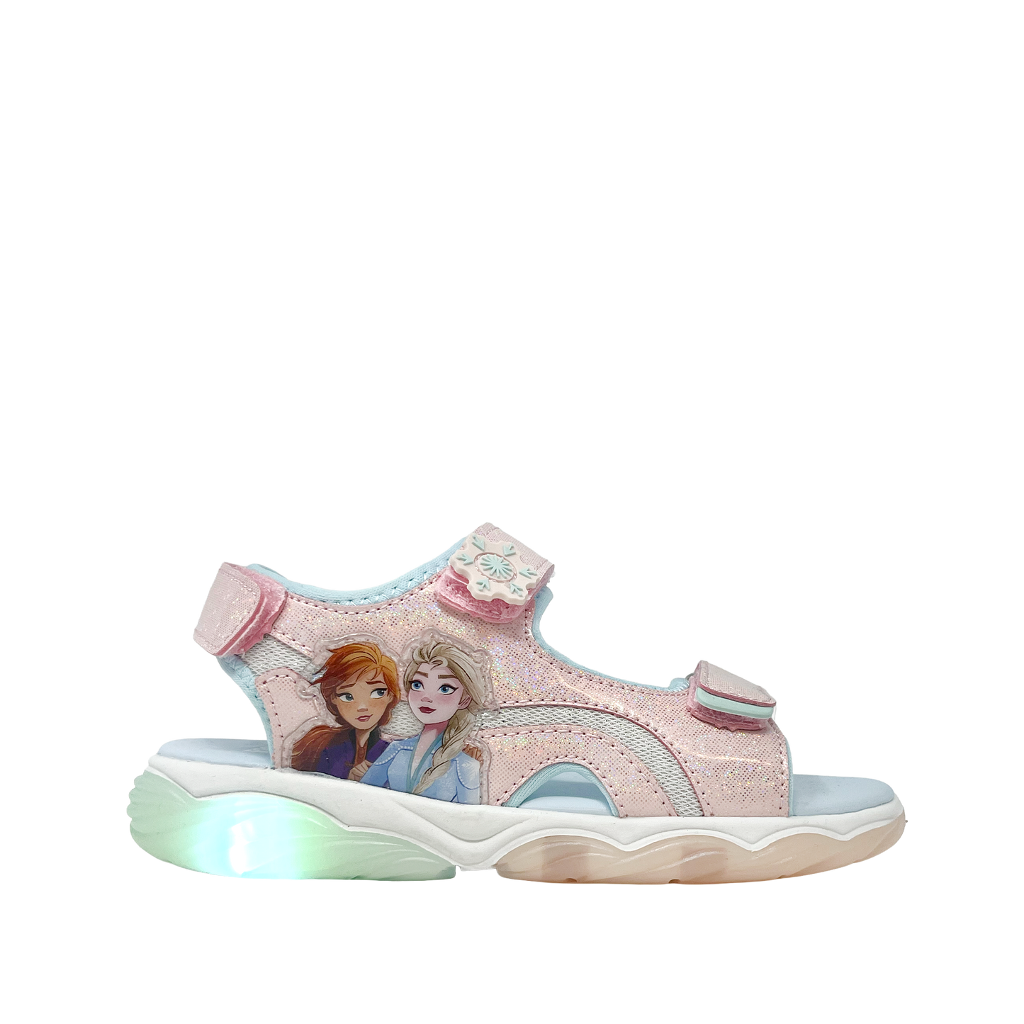 Sandalias Frozen para niña color rosado