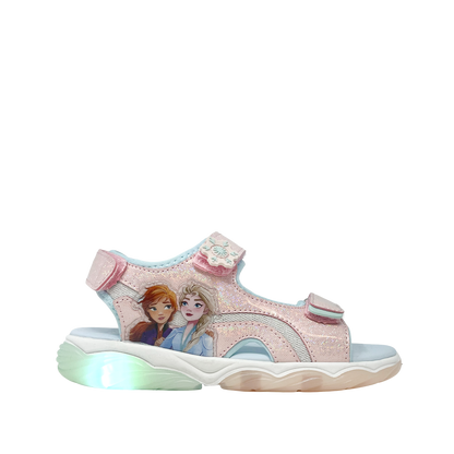Sandalias Frozen para niña color rosado
