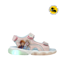 Sandalias Frozen para niña color rosado