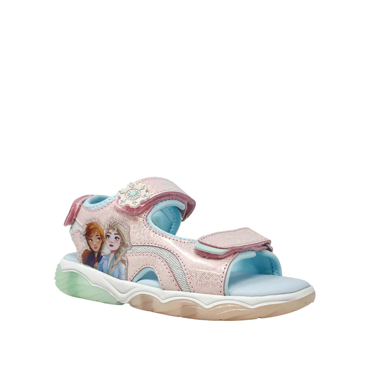 Sandalias Frozen para niña color rosado