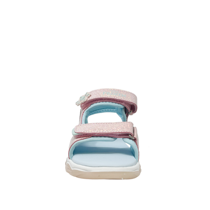 Sandalias Frozen para niña color rosado