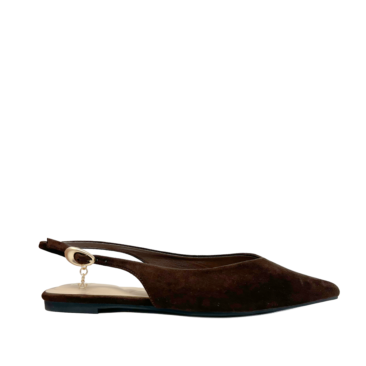 Ballerinas slingback Mila para mujer color café