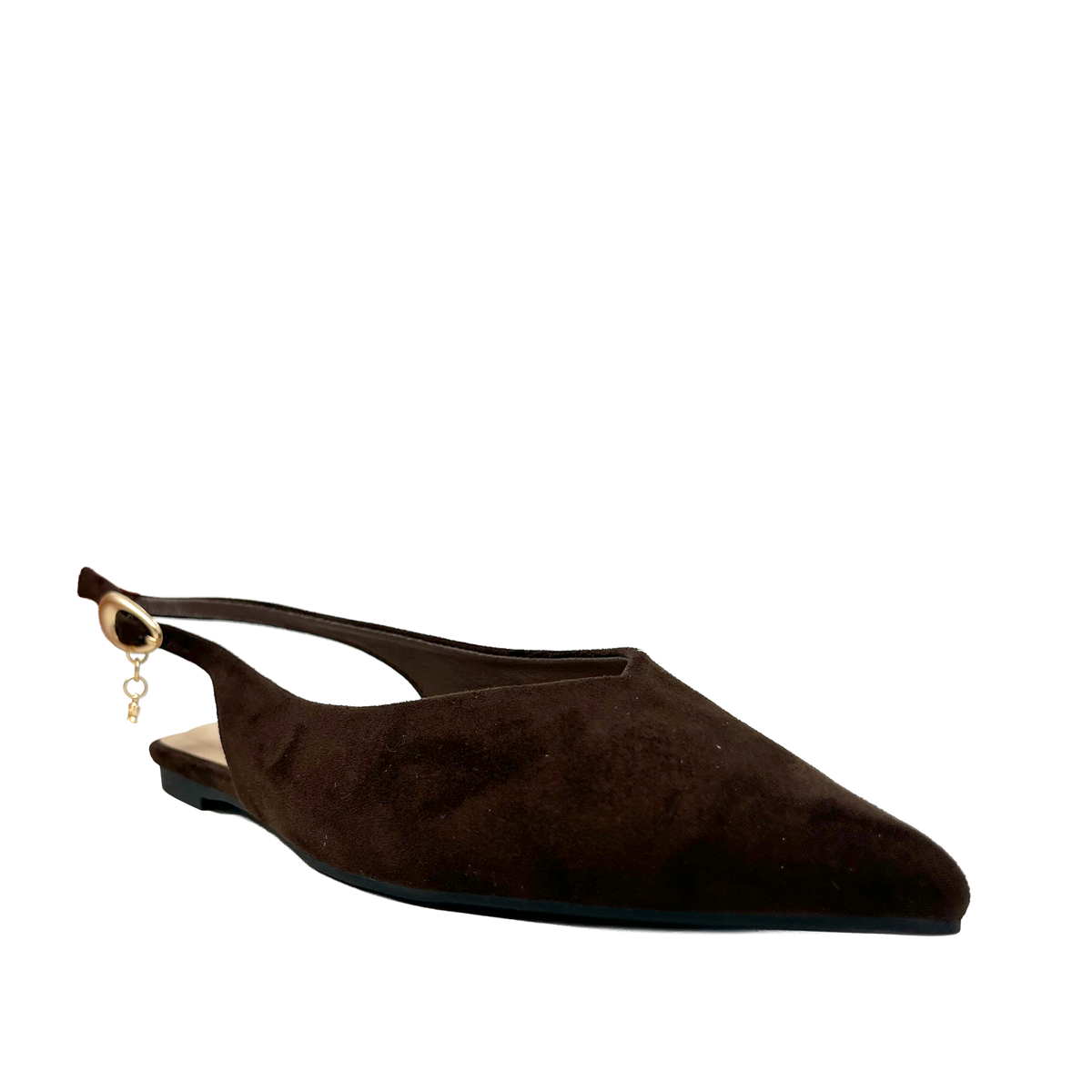 Ballerinas slingback Mila para mujer color café