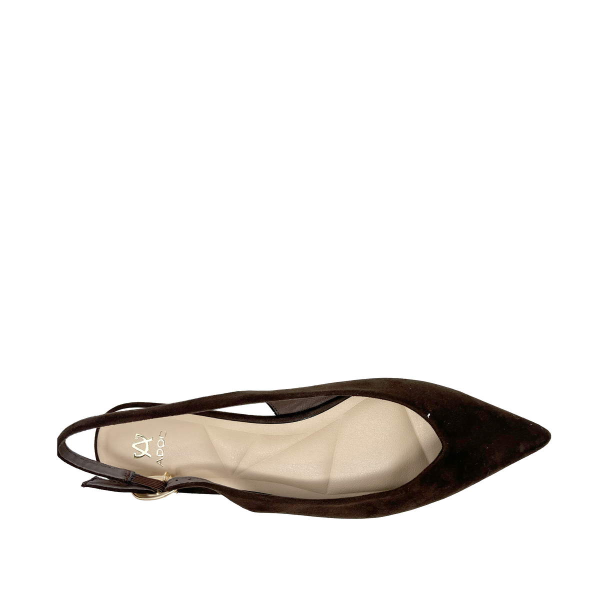 Ballerinas slingback Mila para mujer color café
