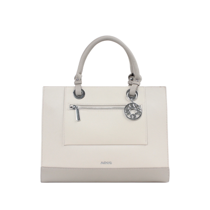 Cartera satchel Alix para mujer color gris