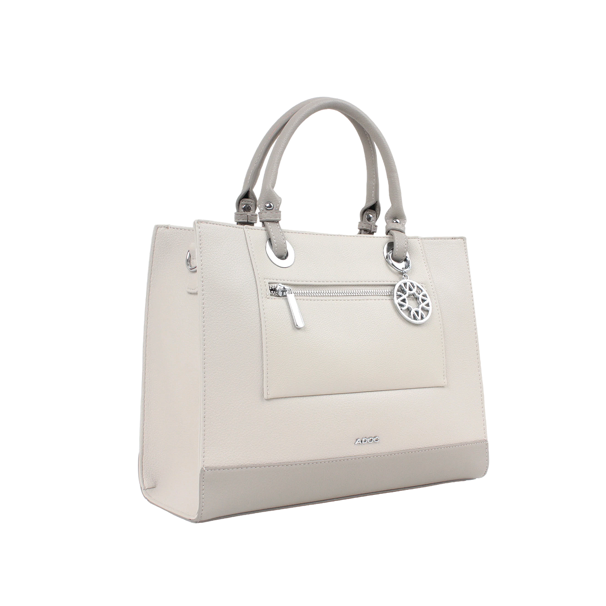 Cartera satchel Alix para mujer color gris