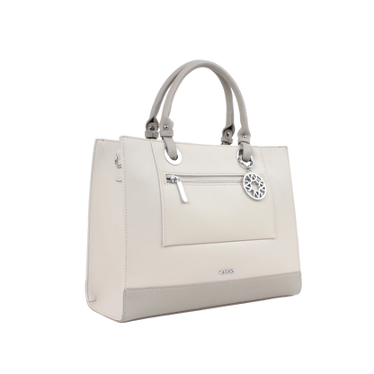 Cartera satchel Alix para mujer color gris
