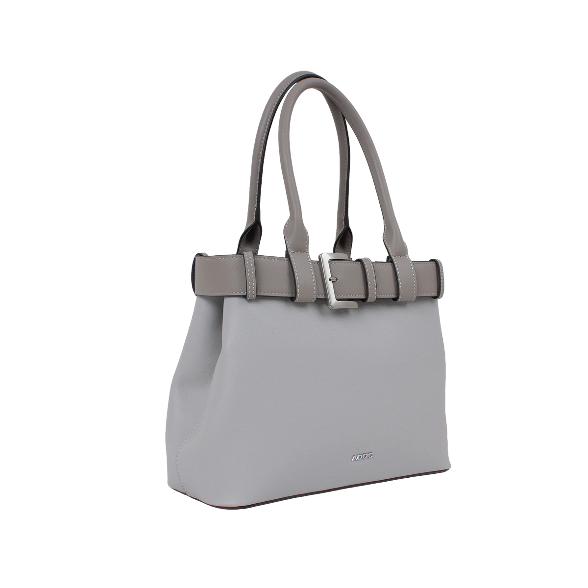 Cartera satchel Kaya para mujer color gris