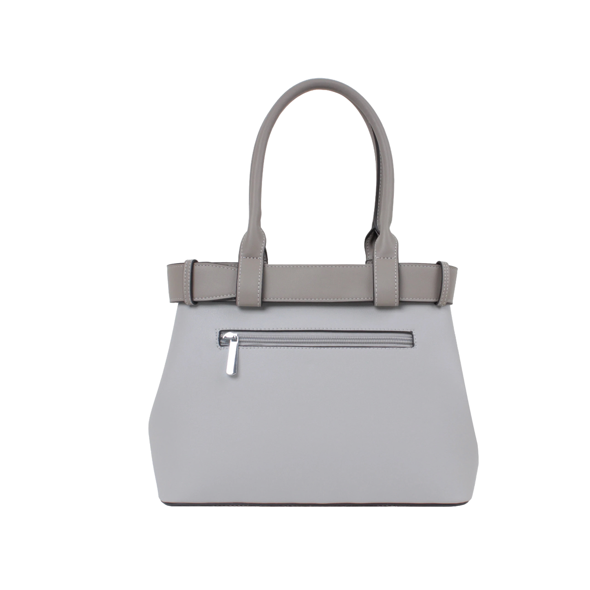Cartera satchel Kaya para mujer color gris
