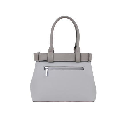Cartera satchel Kaya para mujer color gris