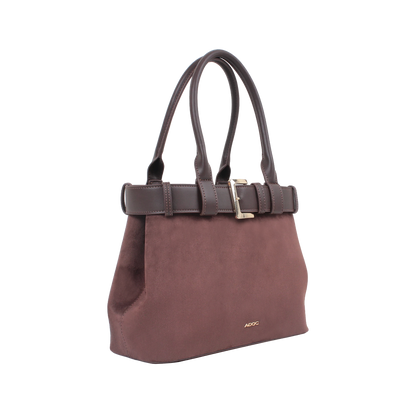 Cartera satchel Kaya para mujer color café
