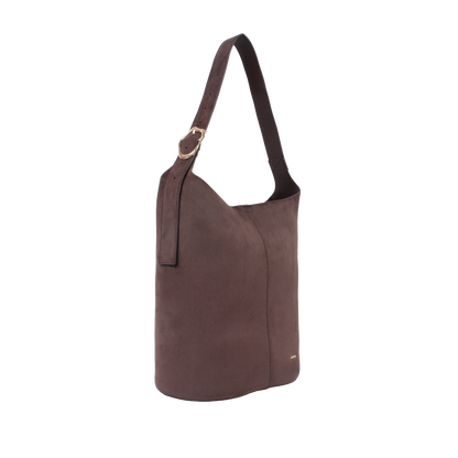 Cartera satchel Zara para mujer color café