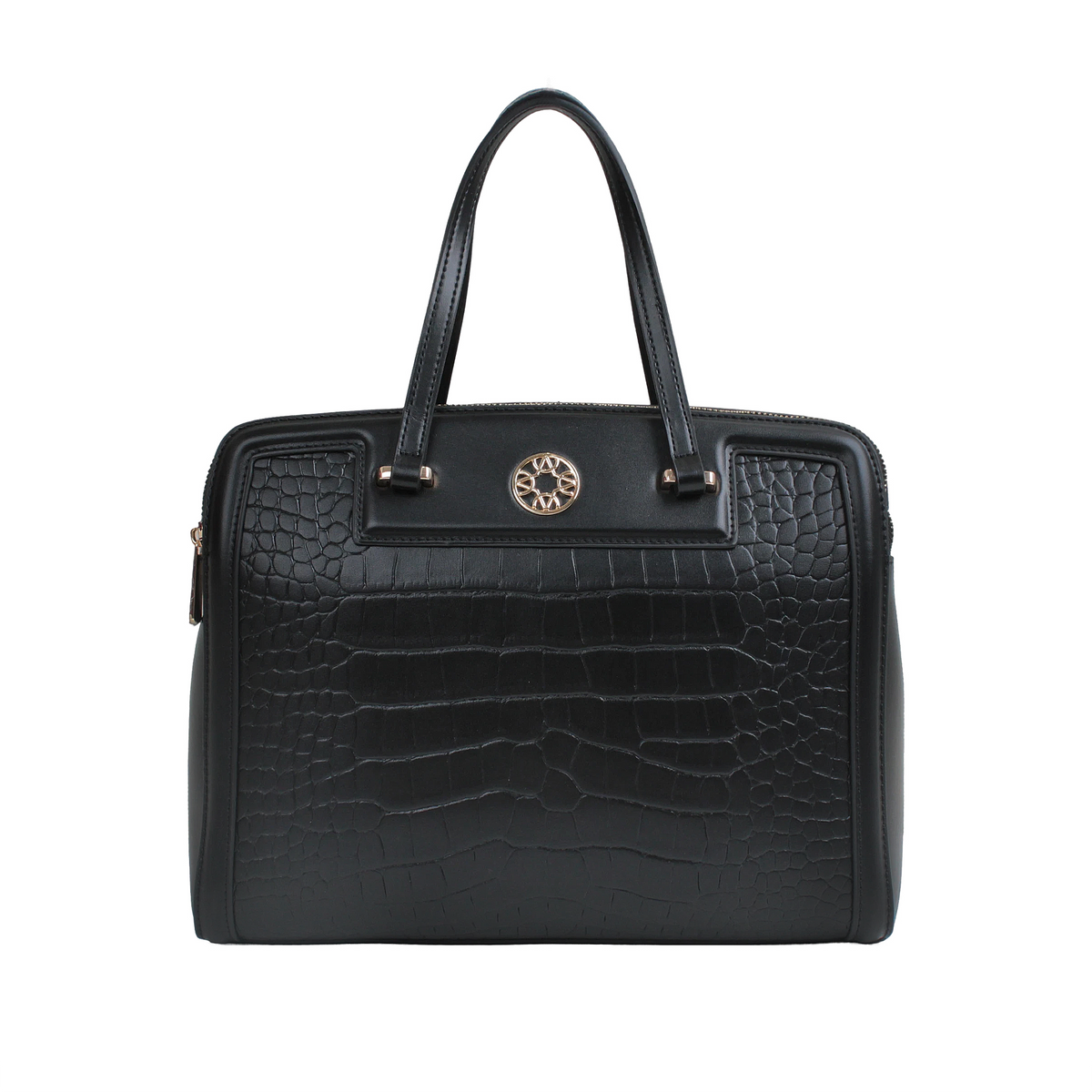 Cartera satchel Kendra para mujer color negro