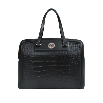 Cartera satchel Kendra para mujer color negro