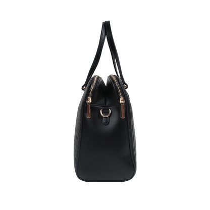Cartera satchel Kendra para mujer color negro