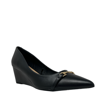 Cuñas Nora para mujer color negro