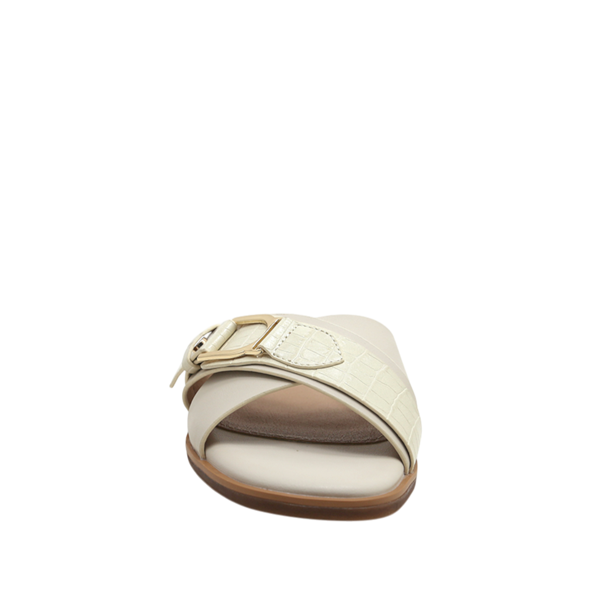 Sandalias flats Rita para mujer color hueso