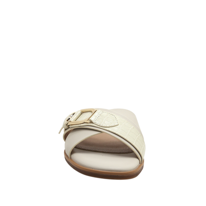 Sandalias flats Rita para mujer color hueso