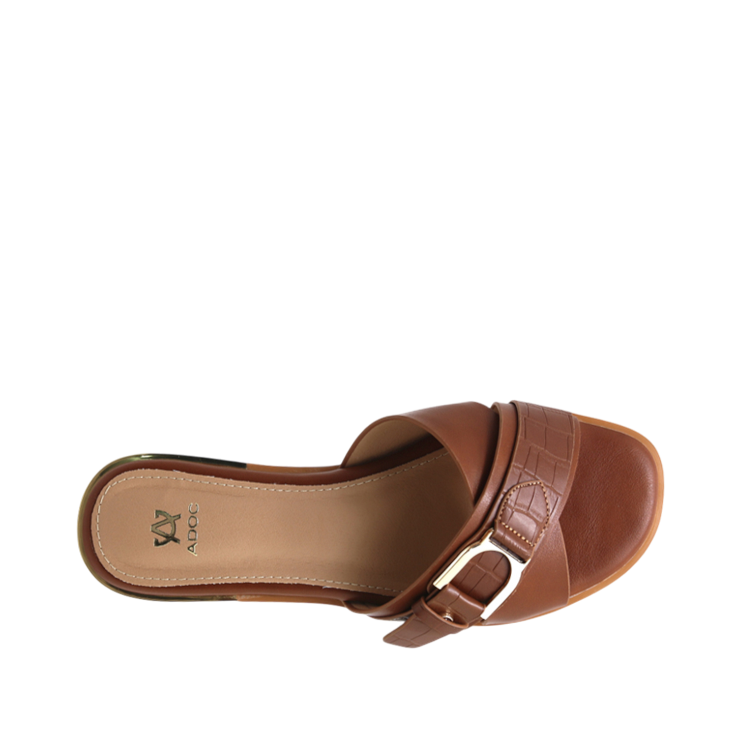 Sandalias flats Rita para mujer color tan