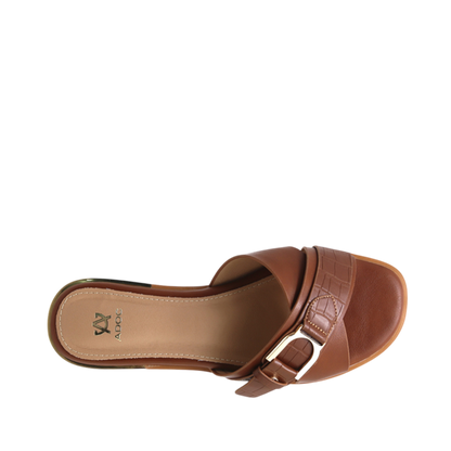 Sandalias flats Rita para mujer color tan