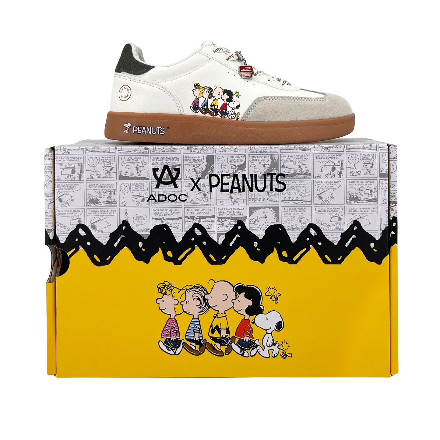 Sneakers Peanuts para mujer color blanco