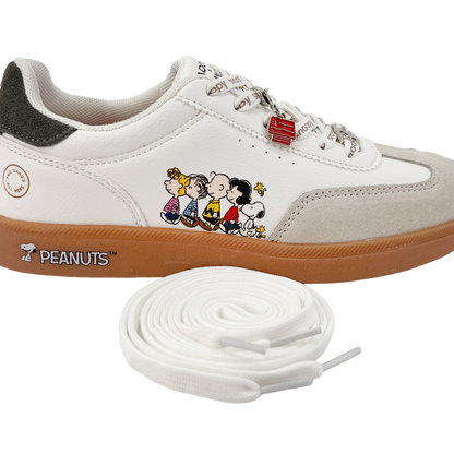 Sneakers Peanuts para mujer color blanco