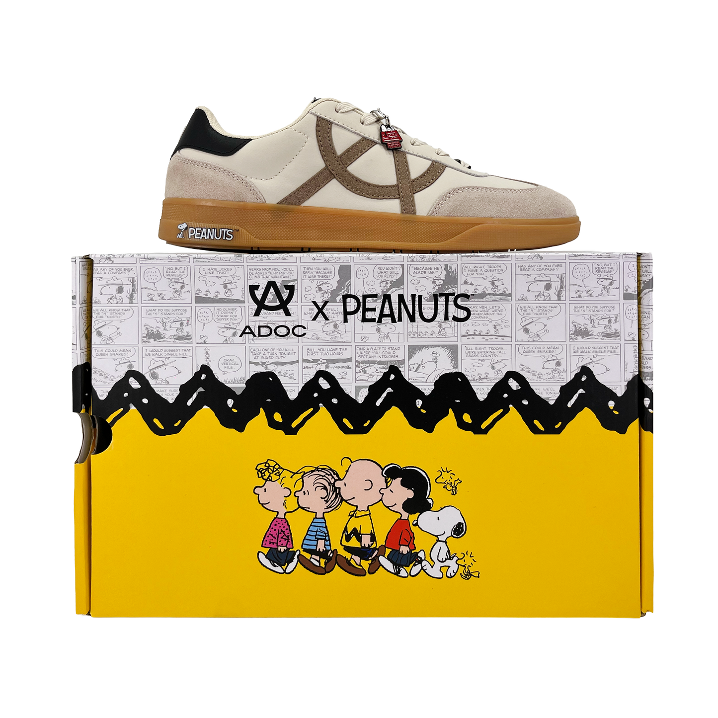 Sneakers Peanuts para hombre color blanco