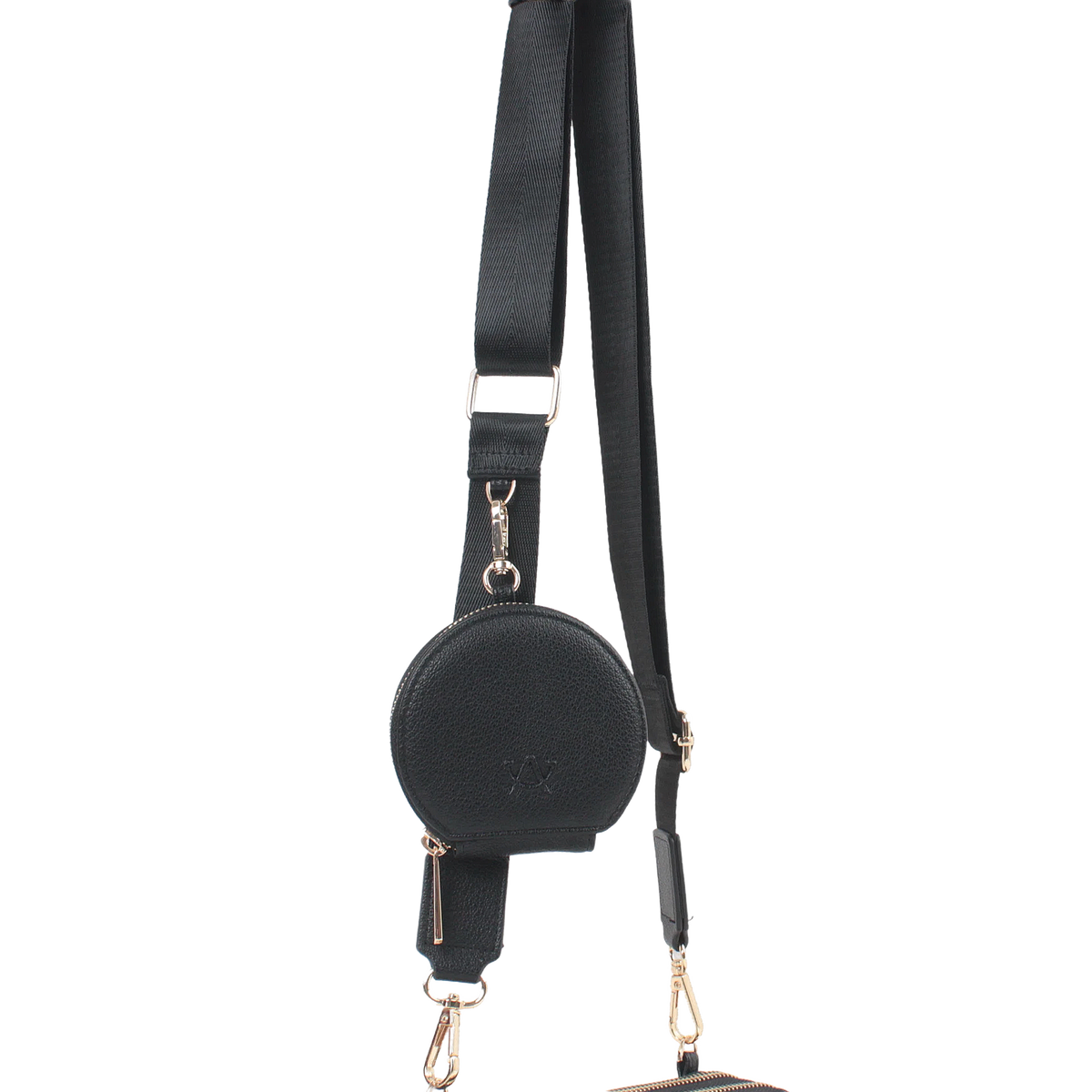 Cartera crossbody Samie para mujer color negro