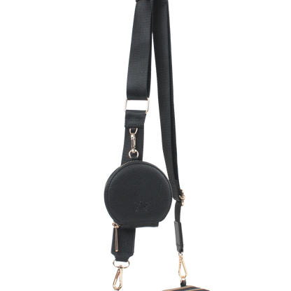 Cartera crossbody Samie para mujer color negro