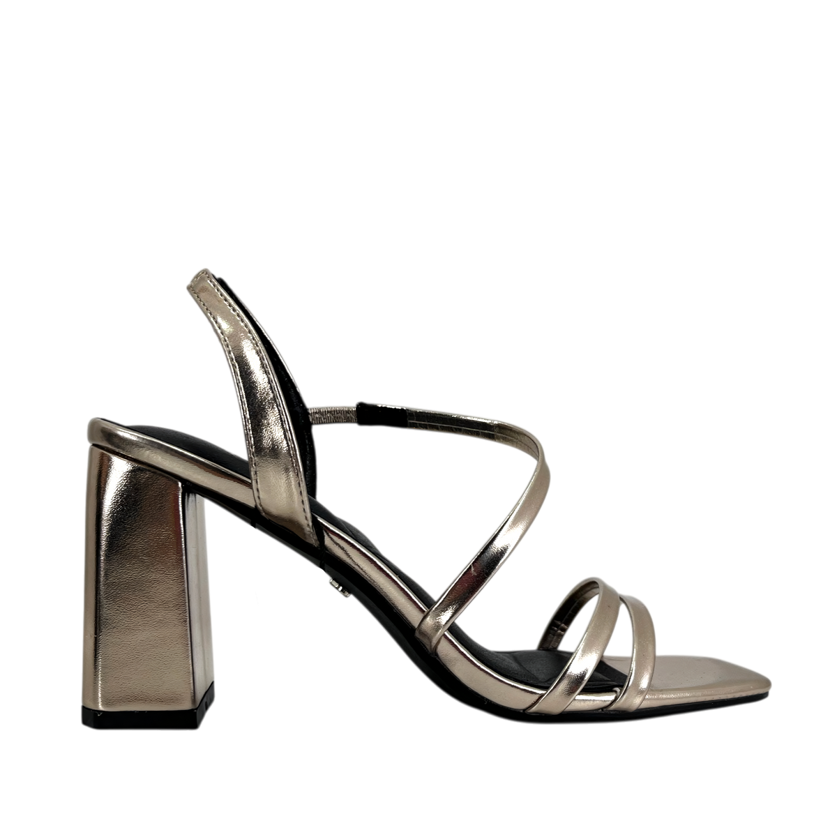Sandalias de tacón Talisa para mujer color plateado