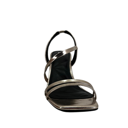 Sandalias de tacón Talisa para mujer color plateado