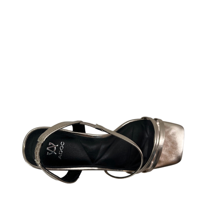 Sandalias de tacón Talisa para mujer color plateado