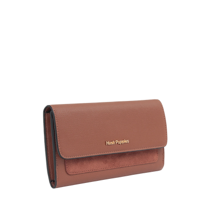 Billetera Odette para mujer color tan