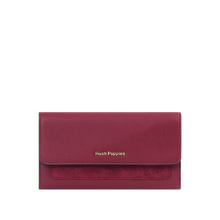 Billetera Odette para mujer color burgundy