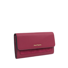Billetera Odette para mujer color burgundy