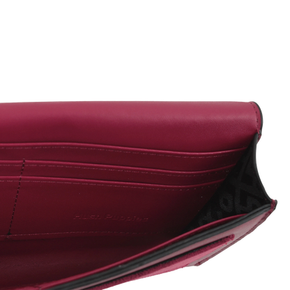 Billetera Odette para mujer color burgundy